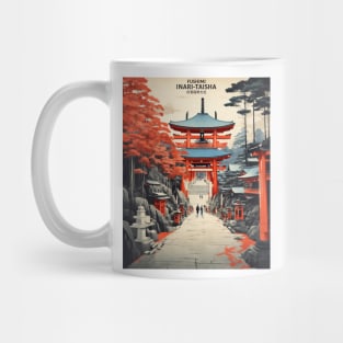 Fushimi Inari Shrine Japan Vintage Poster Tourism Mug